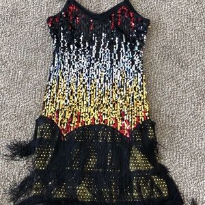 Multi Color 1920’s Flapper Gatsby Dress